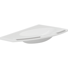 Pressalit Care Matrix Angle Deep servant, 100x57,1 cm, venstre, hvit