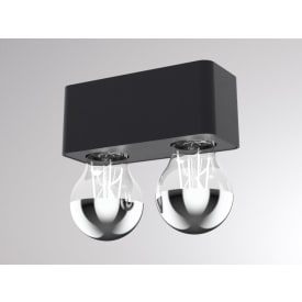 Tupaq SD Vegg/taklampe sort/svart E27 max 7W LED