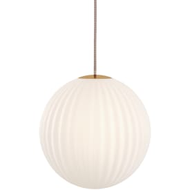 Nordic Tales Bright Modeco pendel, creme ledning, Ø30 cm