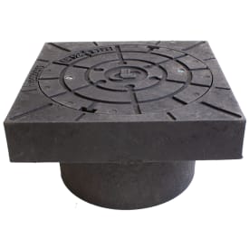 Lauridsen L-Cover fast ramme med deksel, for Ø315 mm tilførselsrør, 12,5 tonn, plast