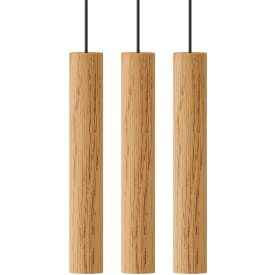 Umage Chimes klusterpendellampa, ljust trä