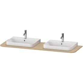 Duravit Happy D.2 benkeplate, 160x55 cm, eik