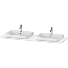 Duravit Happy D.2 Plus bänkskiva, 160x55 cm, matt vit