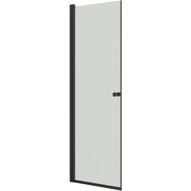 Dansani Match brusedør, model A, 77 cm, klart glas, sort profil