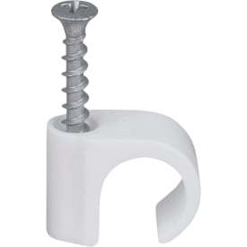 50 stk Skrueclips 18-22 mm, rund, PH2, hvid