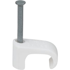 1000 stk CLIPS 6X10/25MM-100 HVIT
