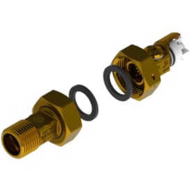 Vannmåler tilkobling Sett Ecobrass 1/2&quot; Nippel. Med tilbakeslagsventil
