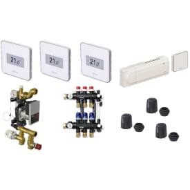 Uponor Smatrix Wave  golvvärmestyrning, trådlös, 12 slingor