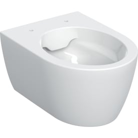 Geberit iCon vägghängd toalett, utan spolkant, lätt att rengöra, vit