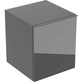 Geberit Acanto sideskap, 45,2x47,5 cm, grått glass