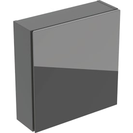 Geberit Acanto veggskap, 45x15 cm, grått glass