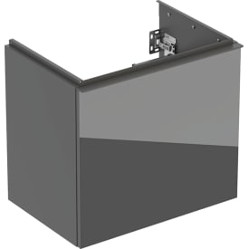 Geberit Acanto underskab, 59,2x41,5 cm, grå glas