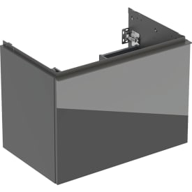 Geberit Acanto servantskap, 74x47,5 cm, grått glass