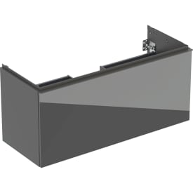 Geberit Acanto servantskap, 118,4x47,5 cm, grått glass