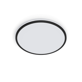 Philips myLiving Ozziet plafond, svart, 4000K, Ø32,5 cm
