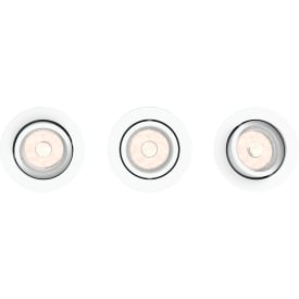 Philips myLiving Donegal indbygningsspot, hvid, 3-pak