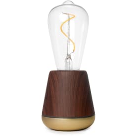 Humble One Smart uppladningsbar bordslampa, valnöt