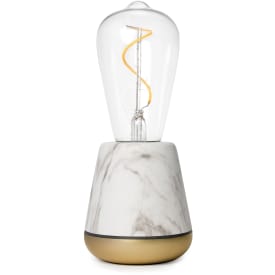 Humble One Smart uppladningsbar bordslampa, vit marmor