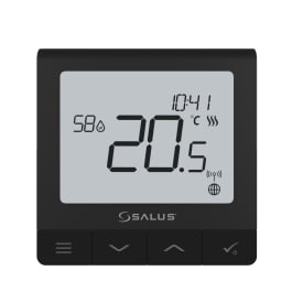 Salus SQ610BRF trådlös rumstermostat, svart
