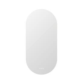 Dansani Corona speil med lys, dimbart, touch, 105x50 cm