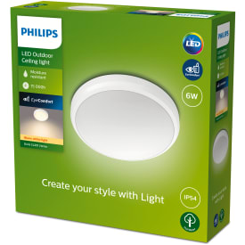 Philips myGarden Doris plafond utendørs, 2700K, hvit