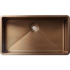 Secher Sorø 472 tvättställ, 50x28,8 cm, brunerad mässing