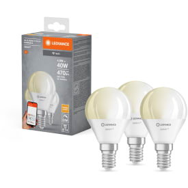 Ledvance Smart+ Wifi kronepære E14 med varmt hvidt lys