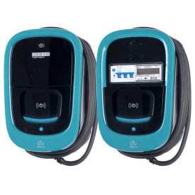 Orbis Viaris UNI+ laddstation med Tesla-knapp, typ 2, 22 kW, WiFi
