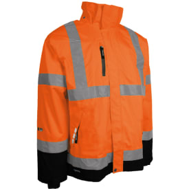Jakke hi-viz oransje/svart l