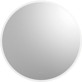Loevschall Johannesburg RGB speil med lys, dimbar, touch, Ø60 cm