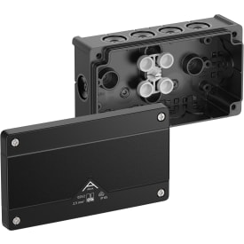 Forgreningsdåse Abox 025/2-L/sw sort