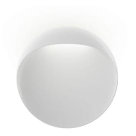 Louis Poulsen Flindt udendørs væglampe, hvid, Ø40 cm