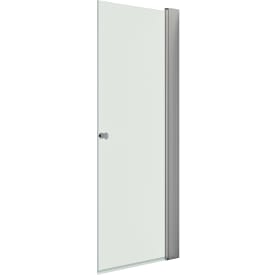Dansani Match dusjdør, modell A+Tower rack, 77 cm, klart glass, satin
