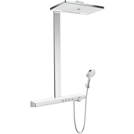 Hansgrohe Rainmaker Select 460 duschset, vattenbesparande vit/krom
