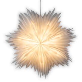 10 st Konstsmide adventsstjärna med ljus, 80 cm, vit