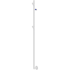 TVS Plus 1F håndklædetørrer, el, 1530x80 cm, hvid