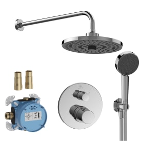 Ideal Standard Ceratherm T100 brusesæt, vandbesparende,  krom