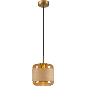 SLV Pantilo Rope pendellampa, guld, Ø20 cm