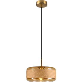 SLV Pantilo Rope pendellampa, guld, Ø27 cm