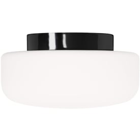 Ifö Electric Solenne loft-/væglampe, sort, Ø32 cm