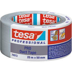 Tesa Pro 74613 Lerretstape, grå, 50 mm, 25 meter