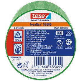 Tesa isoleringstape, grøn, 50 mm, 25 meter