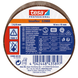 Tesa isoleringstape, brun, 15 mm, 10 meter