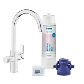Grohe Pure Home 3-i-1 kjøkkenarmatur, krom