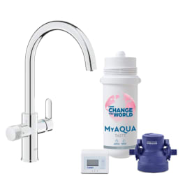 Grohe Pure Home 3-i-1 køkkenarmatur, krom