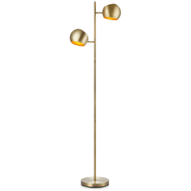 Markslöjd Edgar gulvlampe, antik messing