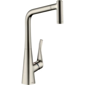 Hansgrohe Metris 320 kjøkkenarmatur, uttrekkbar tut, stål