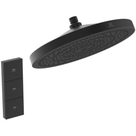 Ideal Standard Idealrain Solos brusehoved, Ø30 cm, svart