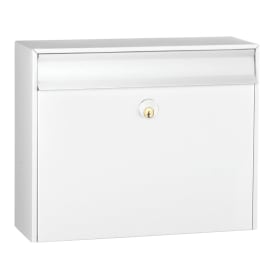 MEFA postkasse bosca 33 m/lås, hvid, 310 x 380 x 145 mm