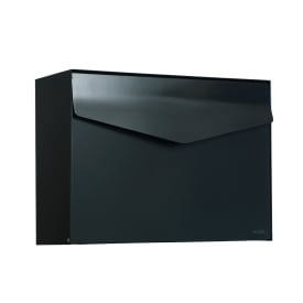 Me-fa Letter 111 brevlåda, med lås, svart